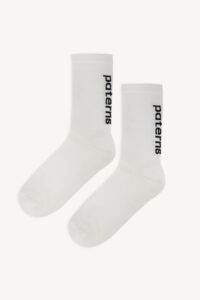 Merino ponožky cyklistické – bílé