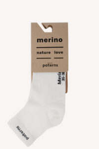 Merino sportovní ponožky – bílé