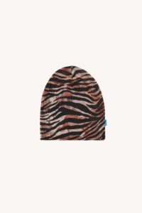 Merino čepice tenká dětská – zebra (135 g)