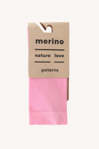 Merino froté ponožky – růžová