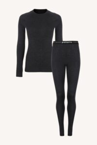 Dámské merino termoprádlo set (triko + legíny) – tmavě šedý (180 g)