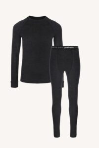 Pánské merino termoprádlo set (tričko + legíny) – tmavě šedé (180 g)
